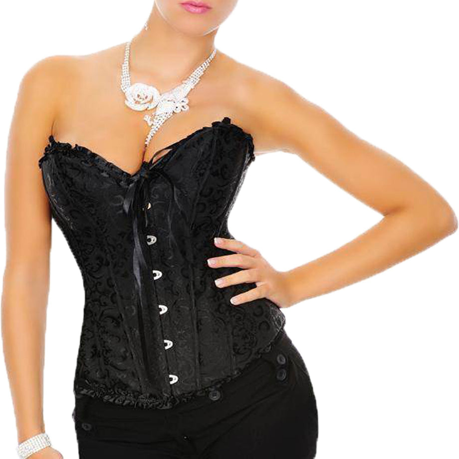 Black Corset Top - White Corset Top - Plus Size Corsets Sexy Lingerie -  Yummy Bee