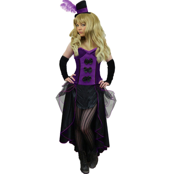 Burlesque Costume Corset Dress Tutu Skirt Fancy Dress Plus Size 6-28  Halloween